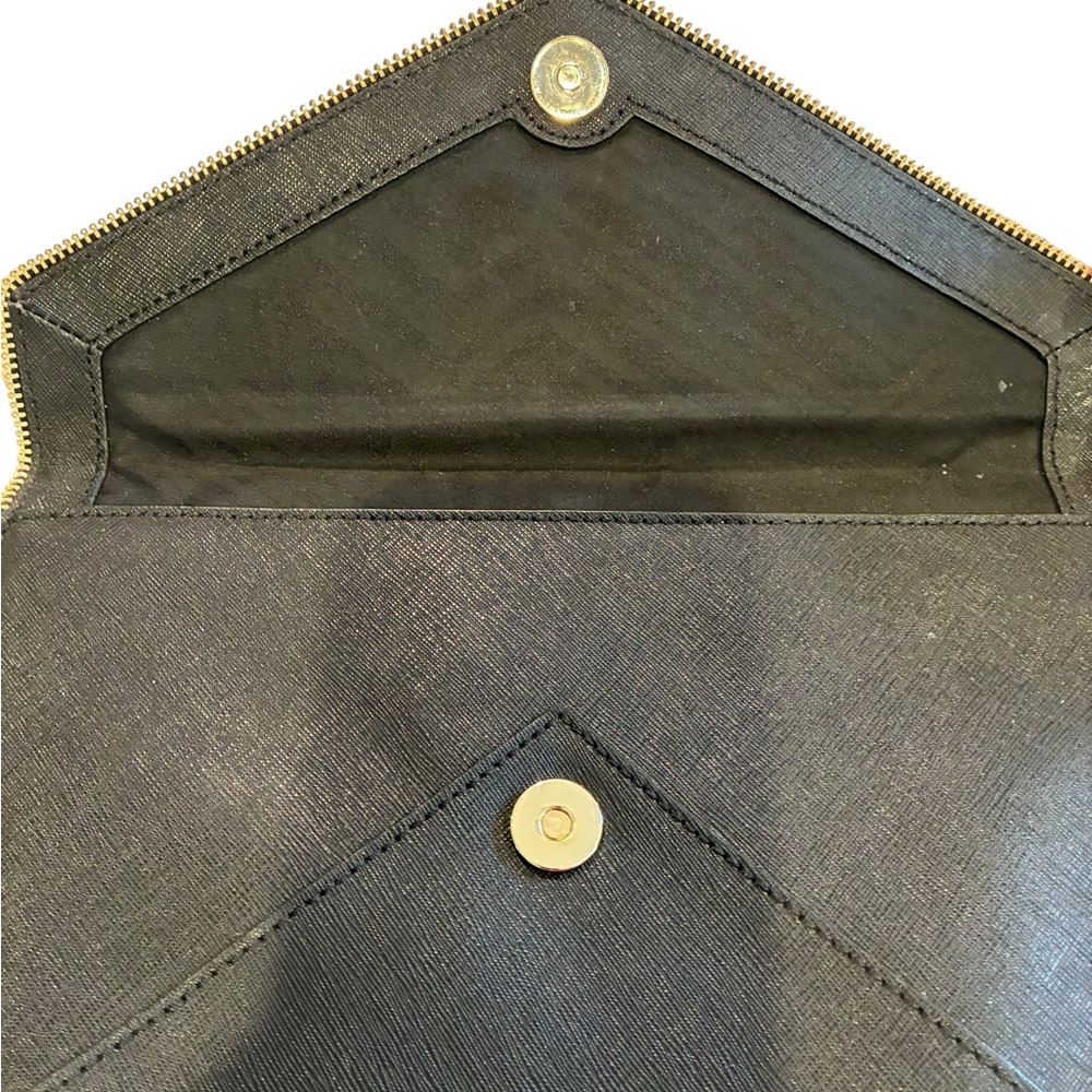 Rebecca Minkoff Leo Saffiano Leather Envelope Clutch - Picture 6 of 7